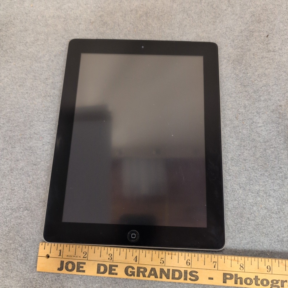 Apple iPad 2nd Gen A1396 16GB Silver WiFi Cellular Tablet Untested NA306 - Picture 3 of 5